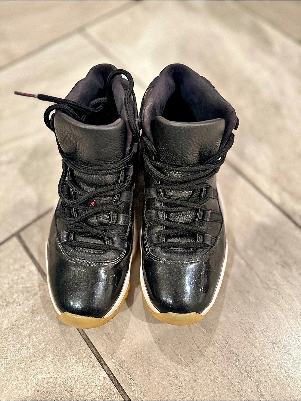 Jordan Air Jordan 11 Retro Premium GS Black & Orange Sneakers